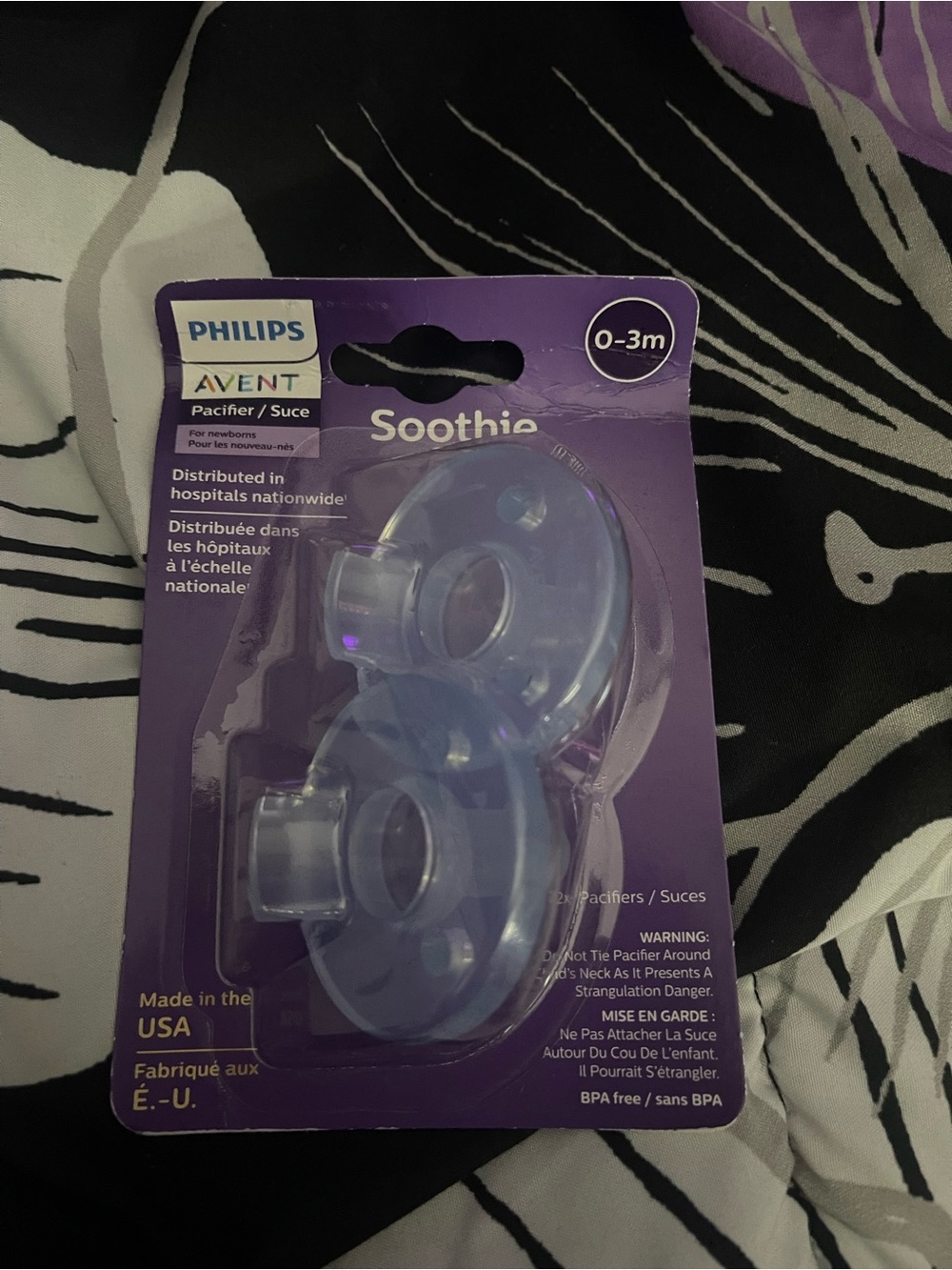 Philips Avent  - Soothie Baby Pacifier 0-3m - Light Blue